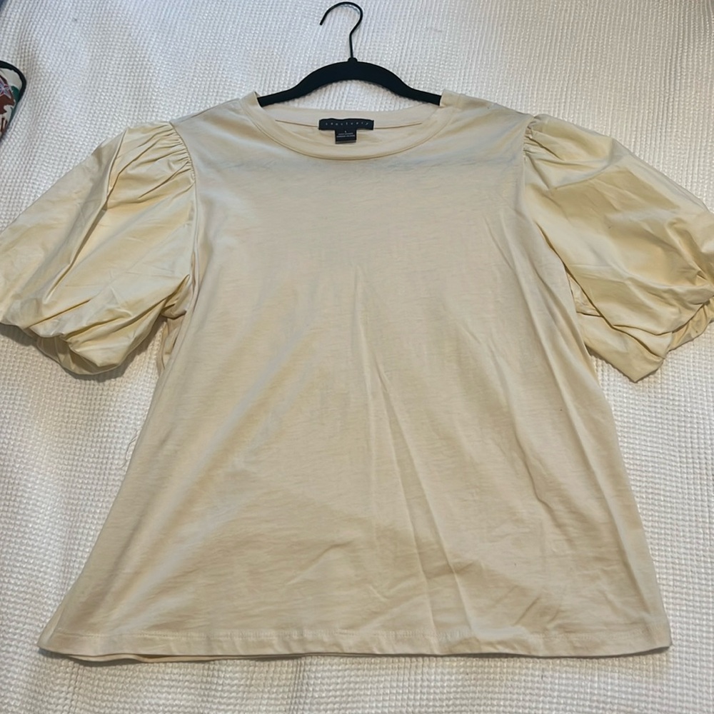 Sanctuary Cream Puff Sleeve Blouse